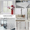Various examples of frosted stripe privacy window film used in office and home decor settings.