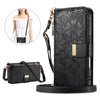 Leather Crossbody Phone Wallet Case with Card Slots & Wrist Strap