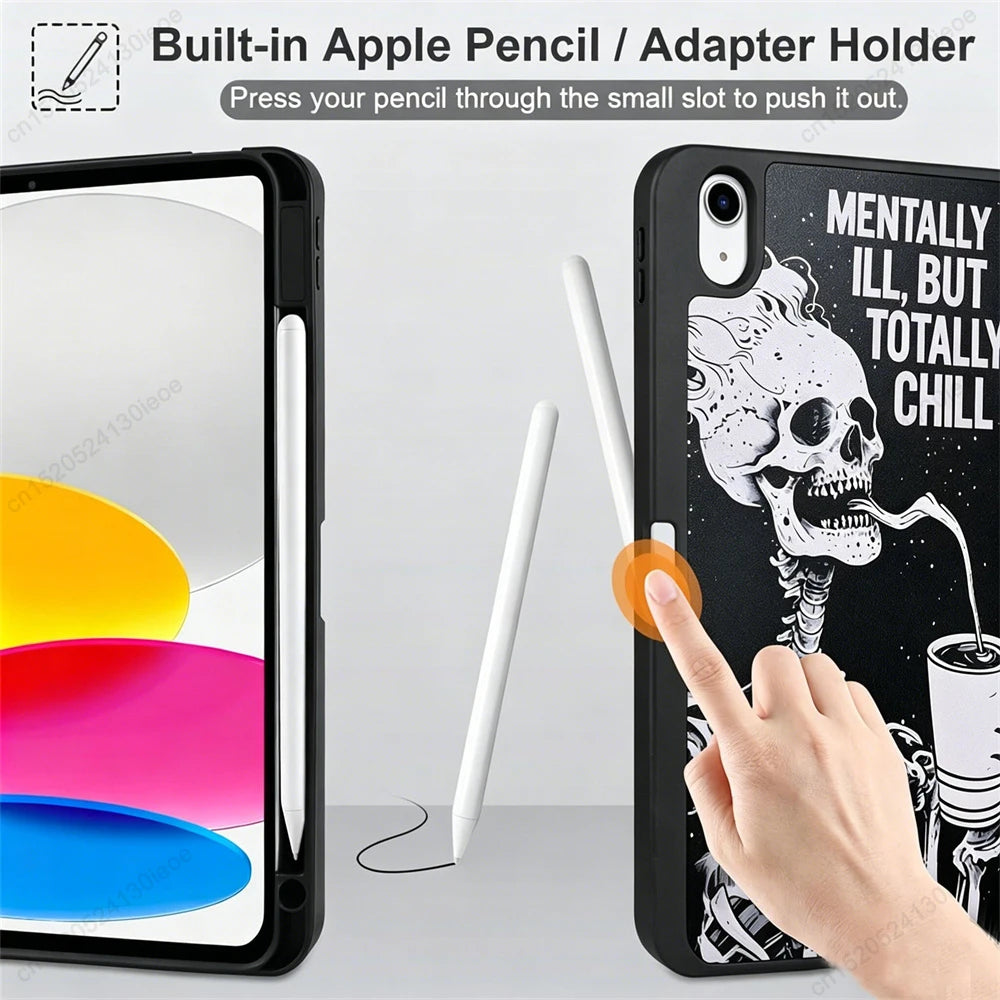 Premium Multi-Angle Stand Case for iPad with Pencil Holder