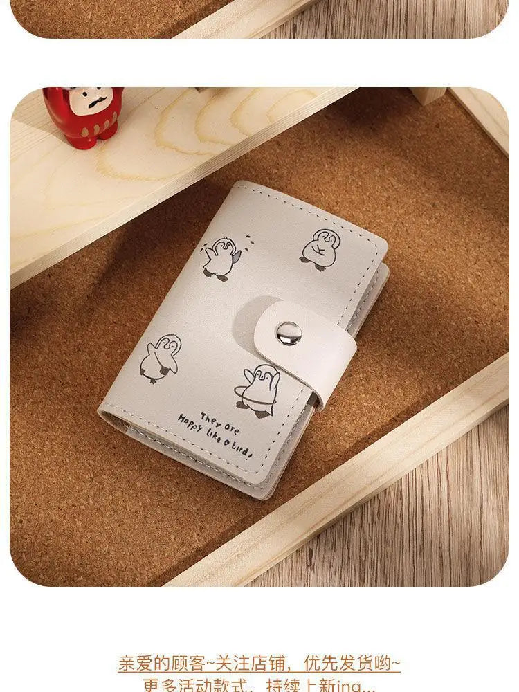 Cartoon Cat Card Holder Wallet with Anti-Theft RF Blocking