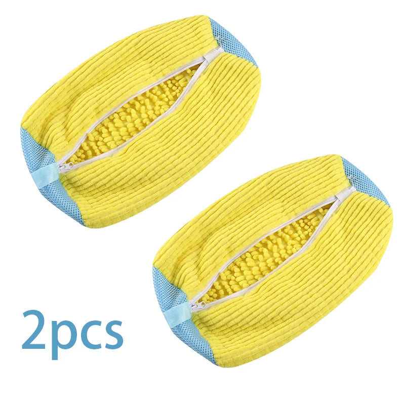 Reusable Shoe Wash Bag with Secure Zip Closure