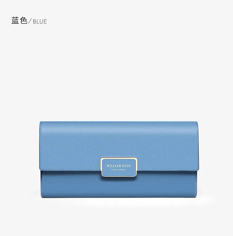Portefeuille en cuir véritable de vachette