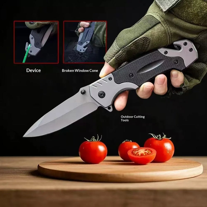 Compact Folding Pocket Knife with Glass Breaker
