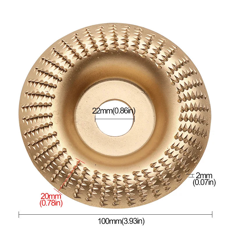 4-Inch Woodworking Sanding Shaping Disc for Angle Grinder