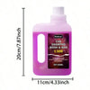 A bottle of pink foam car shampoo wash and wax with a white pump dispenser.