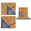 7-Inch Aluminum Alloy Speed Square for Carpentry & Woodworking