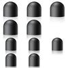 A set of six black precision dual-tip capacitive styluses shown from different angles.