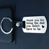 Elegant Stepdad Keychain