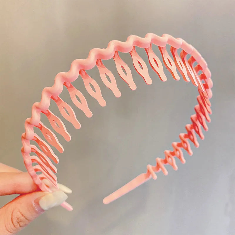 Elegant Solid Color Wave Hairbands