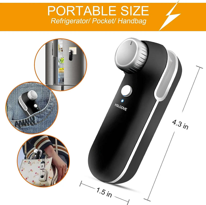 Rechargeable Mini Heat Sealer with Built-in Cutter