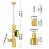 Dual-Size Refrigerant Valve Core Remover & Installer Kit with 10 Spare Cores