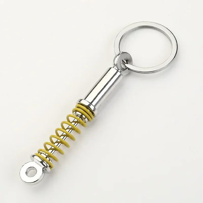 Gearbox Keychain with Turbo Hub and Brake Disc Pendant