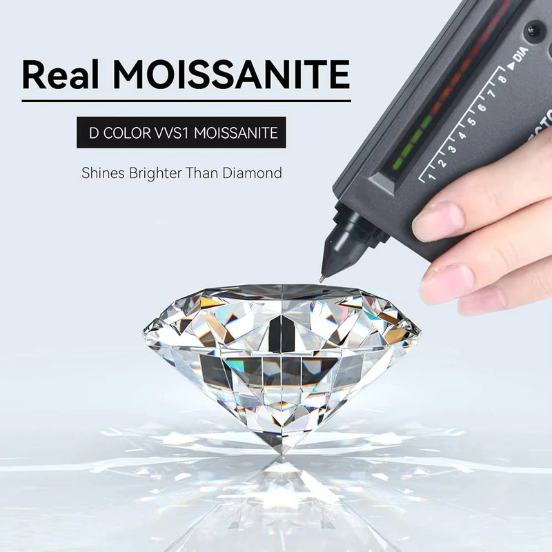 Anillo Solitario de Moissanita Amarillo Oro 9mm en Plata de Ley 925