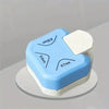 A light blue corner cutter tool with various radius markings (R10mm, R4mm, R7mm) shown on a white background.