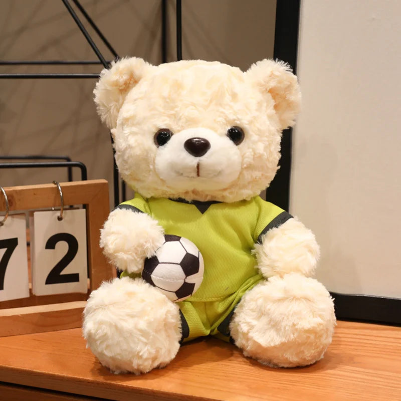 Kawaii Football Bear Plush Toy