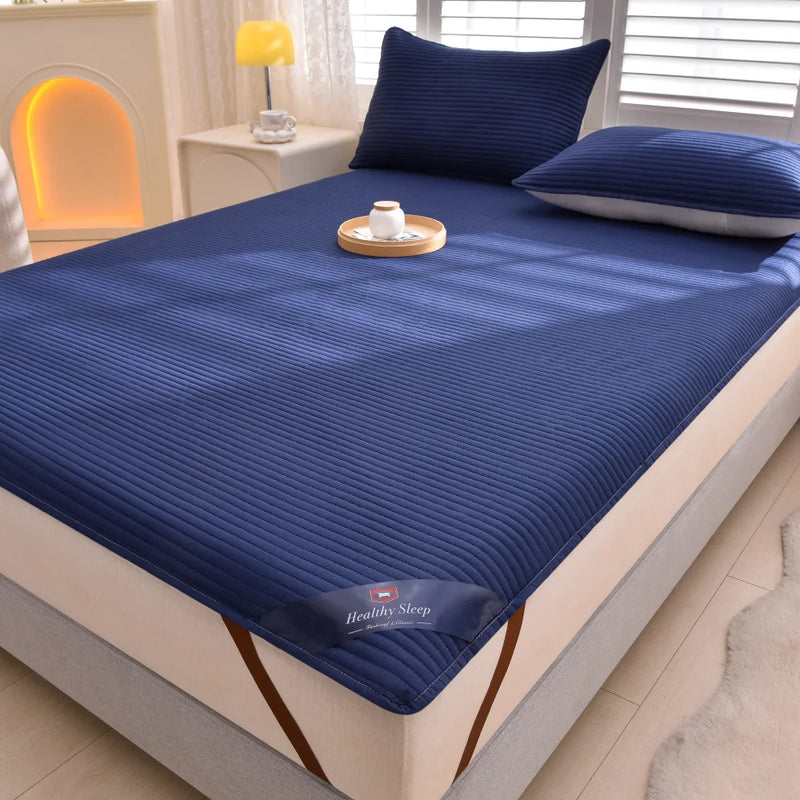 Striped Waterproof Mattress Protector