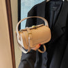 Classic Retro Crossbody Shoulder Bag with Textured Flap