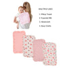Soft Muslin Gauze Burp Cloths with Ruffle Trim (4-Pack)