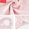 Soft Cotton Baby Bibs with Waterproof Backing (3-Layer, U-Shaped)