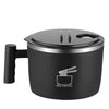 Portable Stainless Steel Noodle Bowl with Draining Lid