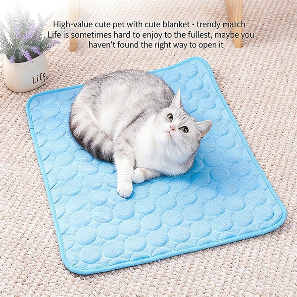 Breathable Ice Silk Pet Cooling Mat