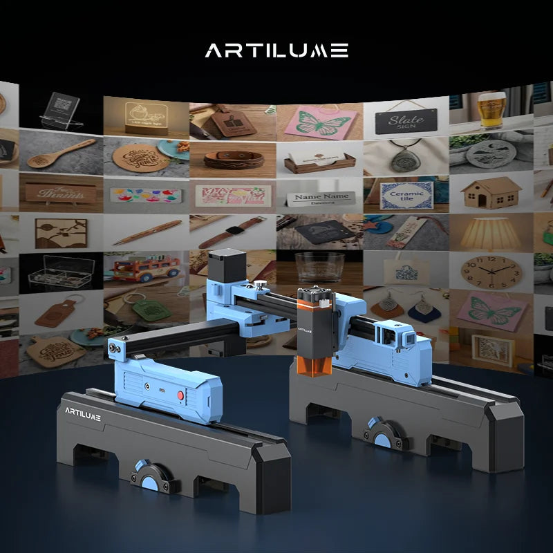 Artilume D2 Mini Laser Engraver – Portable & Foldable with 0.12mm Precision