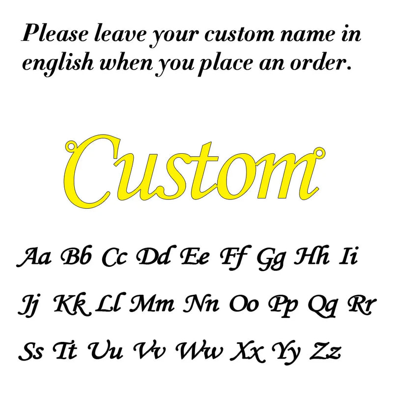 Personalized Cursive Name Necklace in Stainless Steel