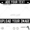 Custom License Plate Frame with Personalized Text and Logo