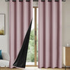 100% Blackout Curtains with Grommets for Bedroom and Living Room