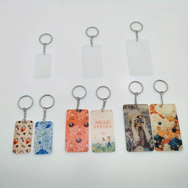 Personalized Photo Keychain with Heat Transfer Acrylic Design