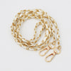 120cm Leather-Trimmed Chain Bag Strap