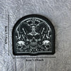 Skull Tactical Patch with Hook-and-Loop Backing