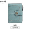 Vintage RFID-Blocking Tri-Fold Wallet with Ample Storage