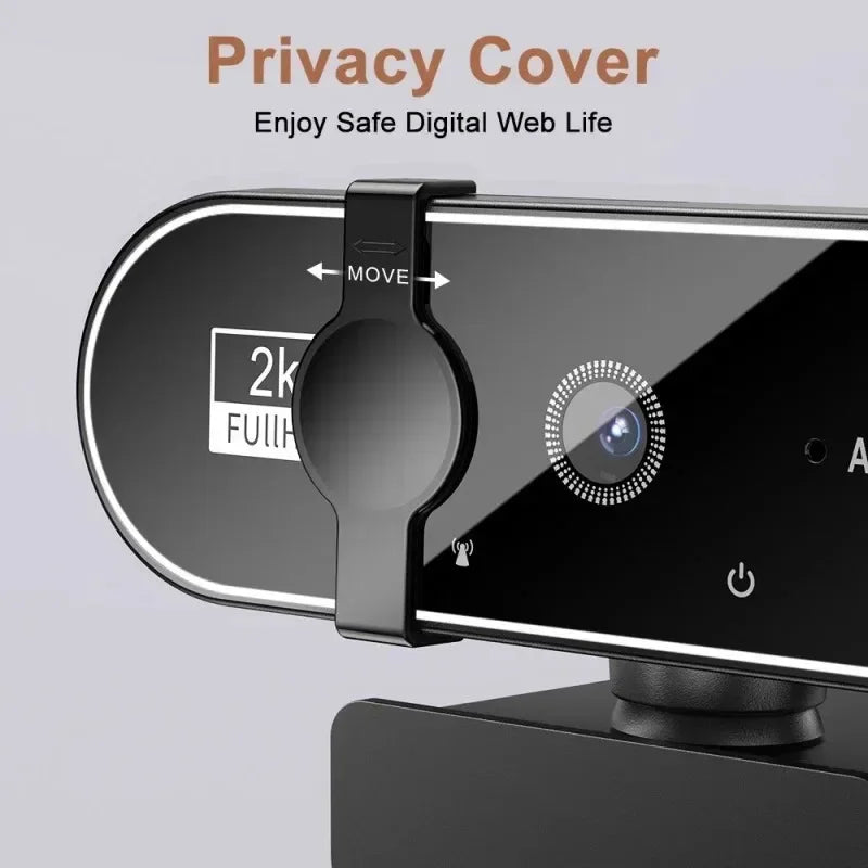 4K Auto-Focus Webcam with Built-in Microphone