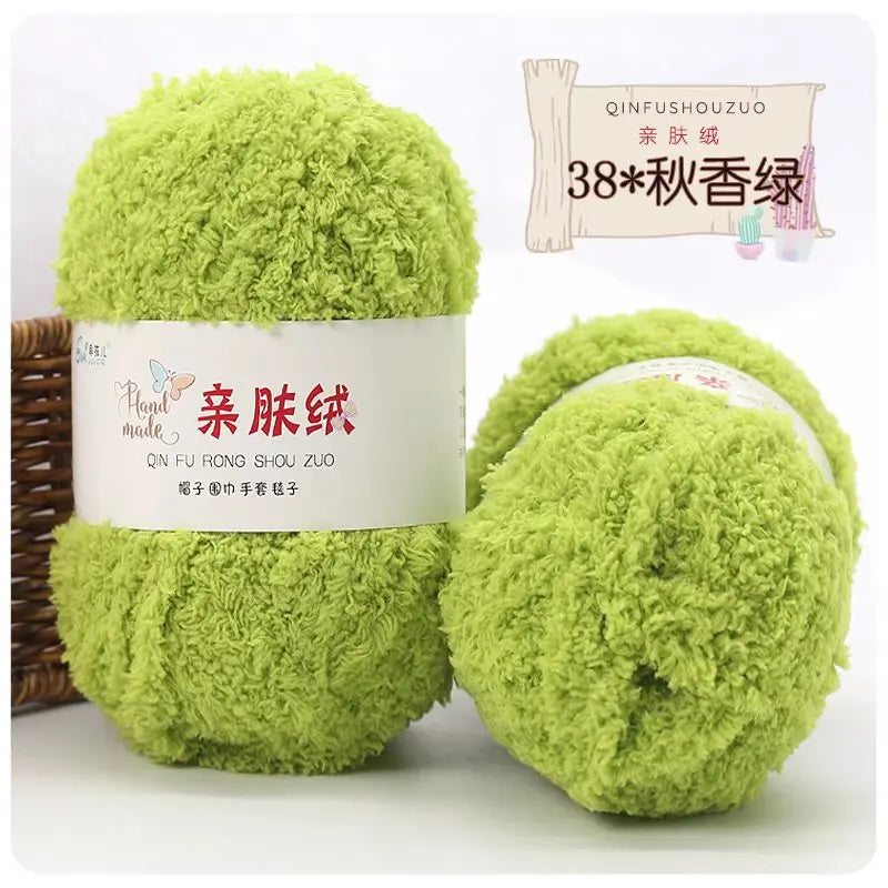 Soft Chenille Yarn for Knitting and Crochet Projects