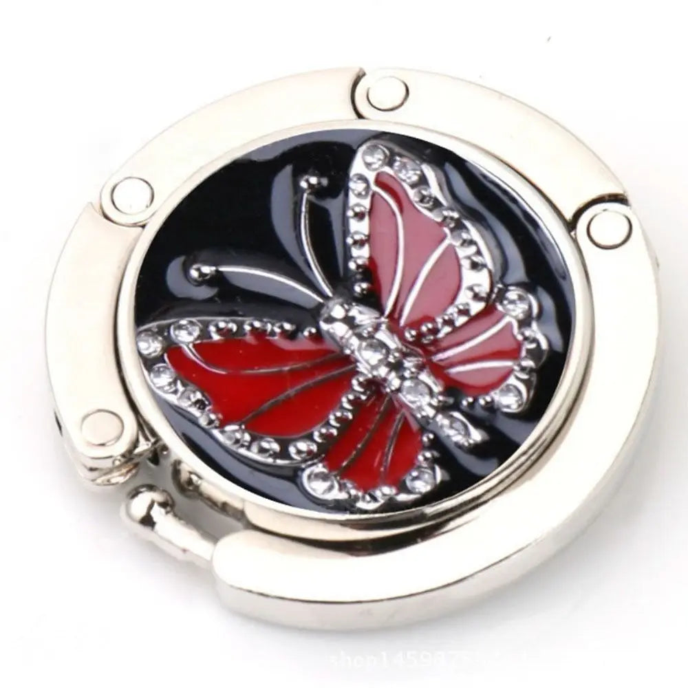Folding Butterfly Pattern Purse Hook for Bags
