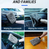 A set of ultra-soft microfiber wheel cleaning brushes and gloves used for wiping car paint, interior, glass, and tables.