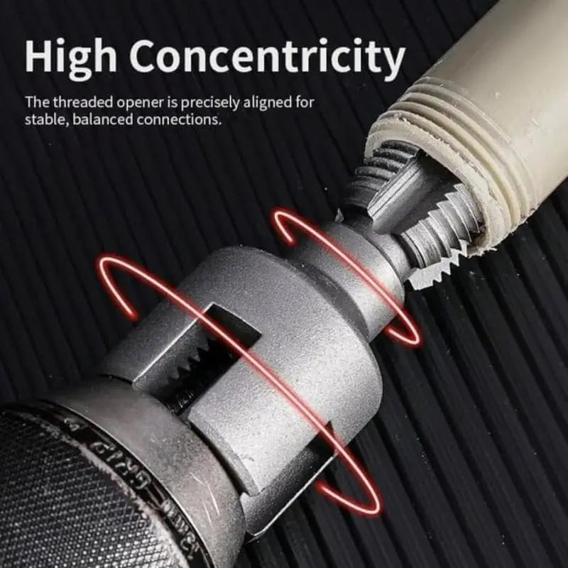 Electric Drill Compatible PVC Pipe Threader Kit for Internal and External Threads