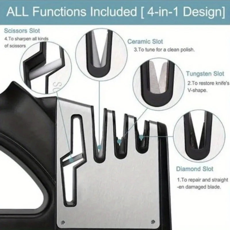 4-in-1 Knife & Scissors Sharpener