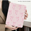 Pink Bowknot Tri-Fold Case for iPad