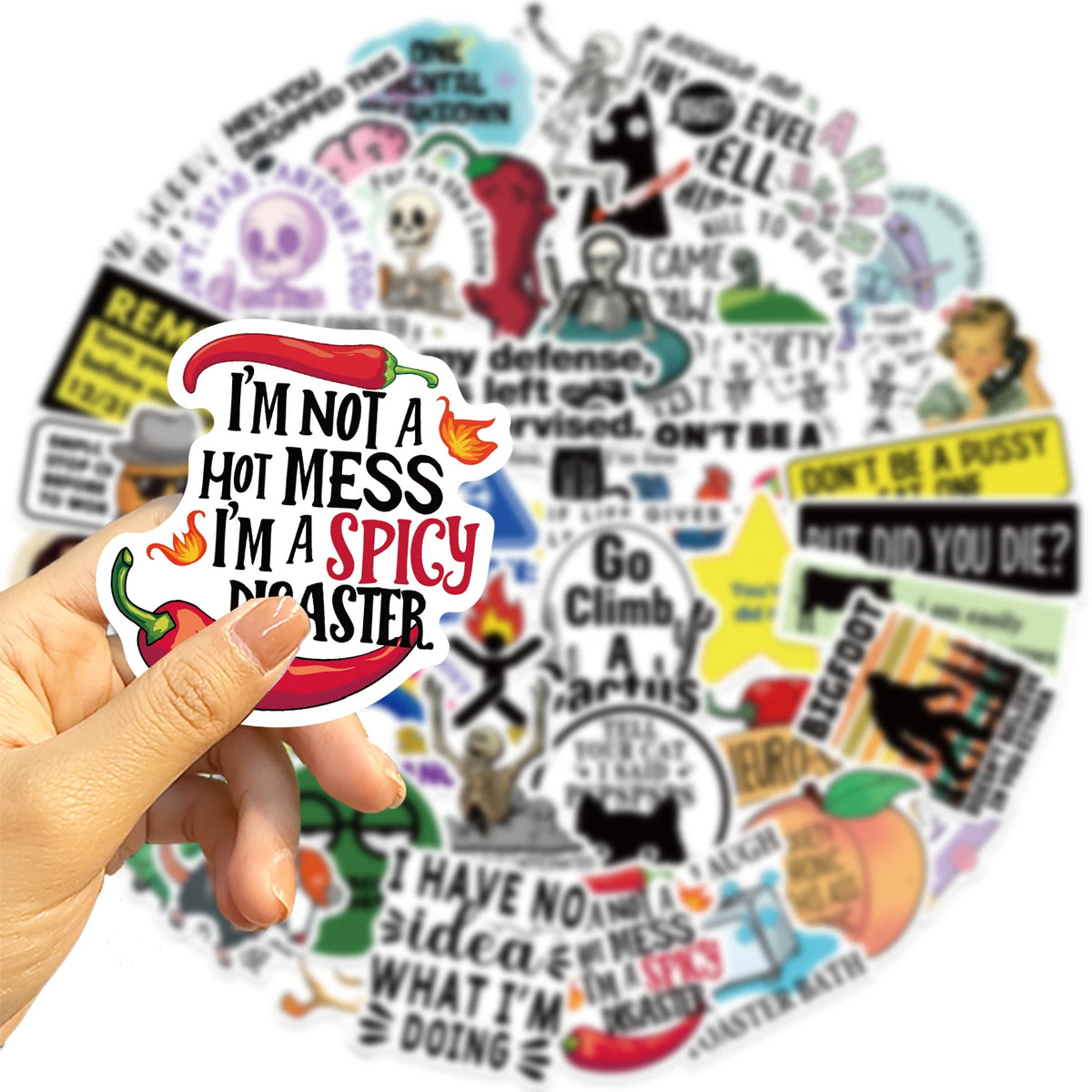 Snarky Meme Sticker Pack – Fun Vinyl Decals for Laptops, Water Bottles & More