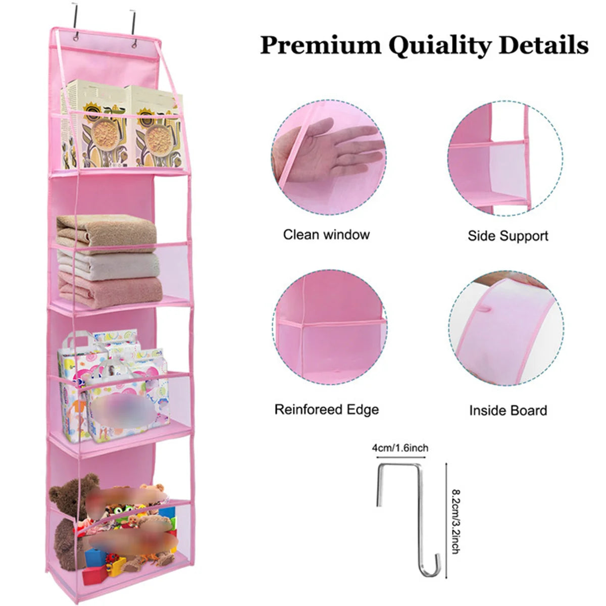 Multi-Tier Hanging Storage Organizer for Accessories, Toys, and More