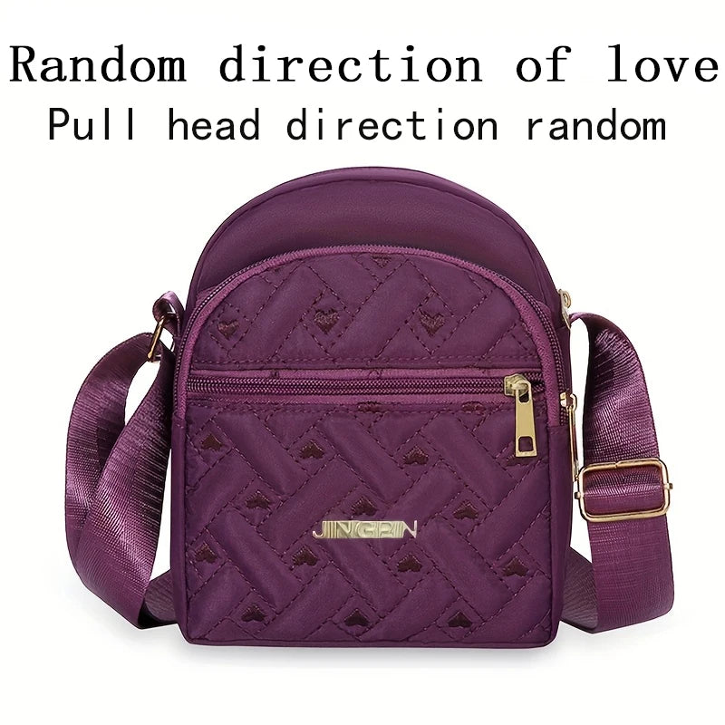 Quilted Nylon Crossbody Bag