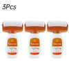 Three orange and white roller paints for wall repair and quick-dry latex paint.