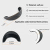 Black gray carbon fiber texture soft pvc camera rain cover with curved, semi-enclosed buckle