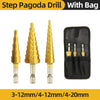 Titanium Step Drill Bit Set — 4 to 20mm Multi-Size Cone Drill