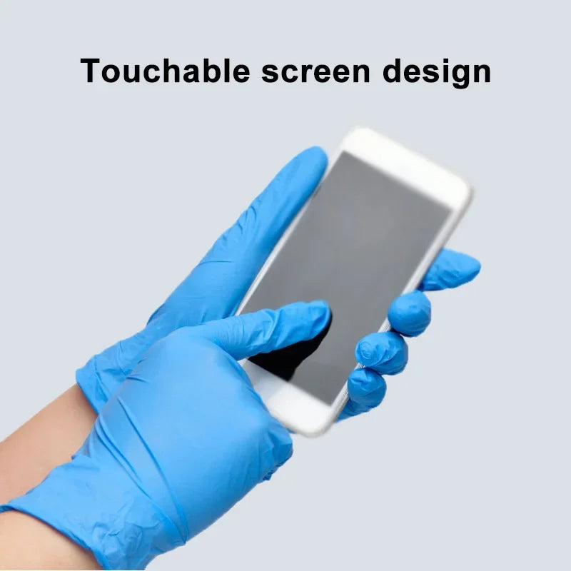 Blue Nitrile Disposable Gloves – Waterproof & Durable
