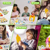Children learning English and Spanish sight words using bilingual talking flash cards in various settings.