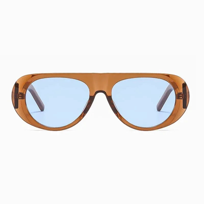 Lunettes ovales de créateur pour hommes et femmes