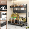 Adjustable 3-Tier Countertop Spice Rack with Knife Holder